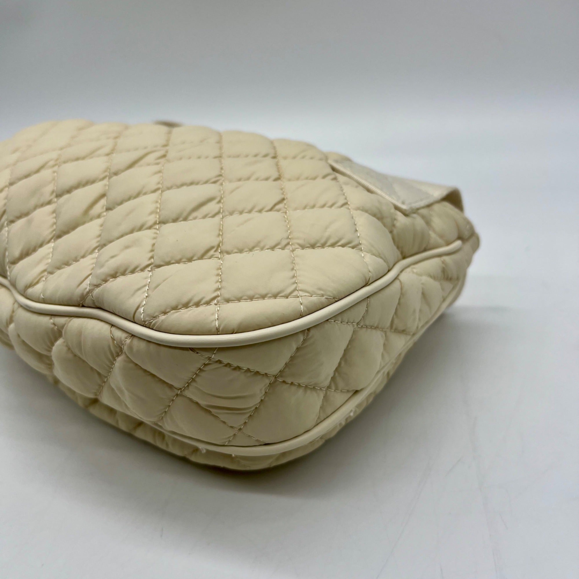 MMS Beige Fabric Slingbag