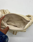 MMS Beige Fabric Slingbag
