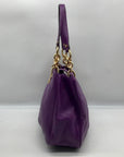 Michael Kors Violet Leather Fulton Chain Tote Bag