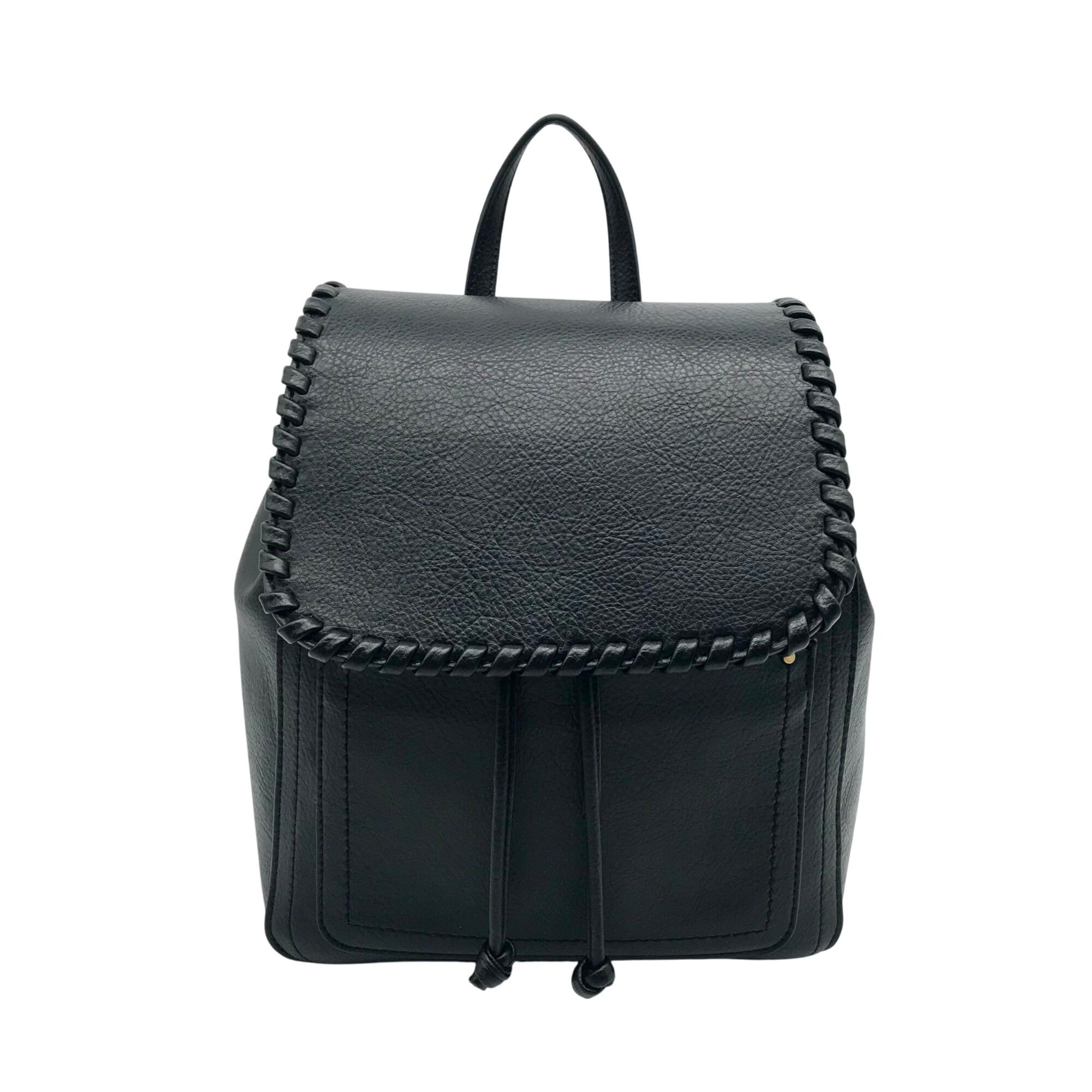 Style &amp; Co Black Whipstitch Backpack