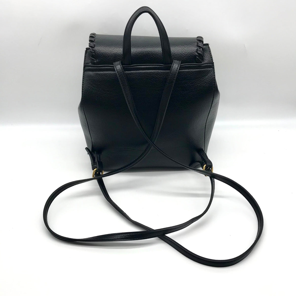 Style &amp; Co Black Whipstitch Backpack