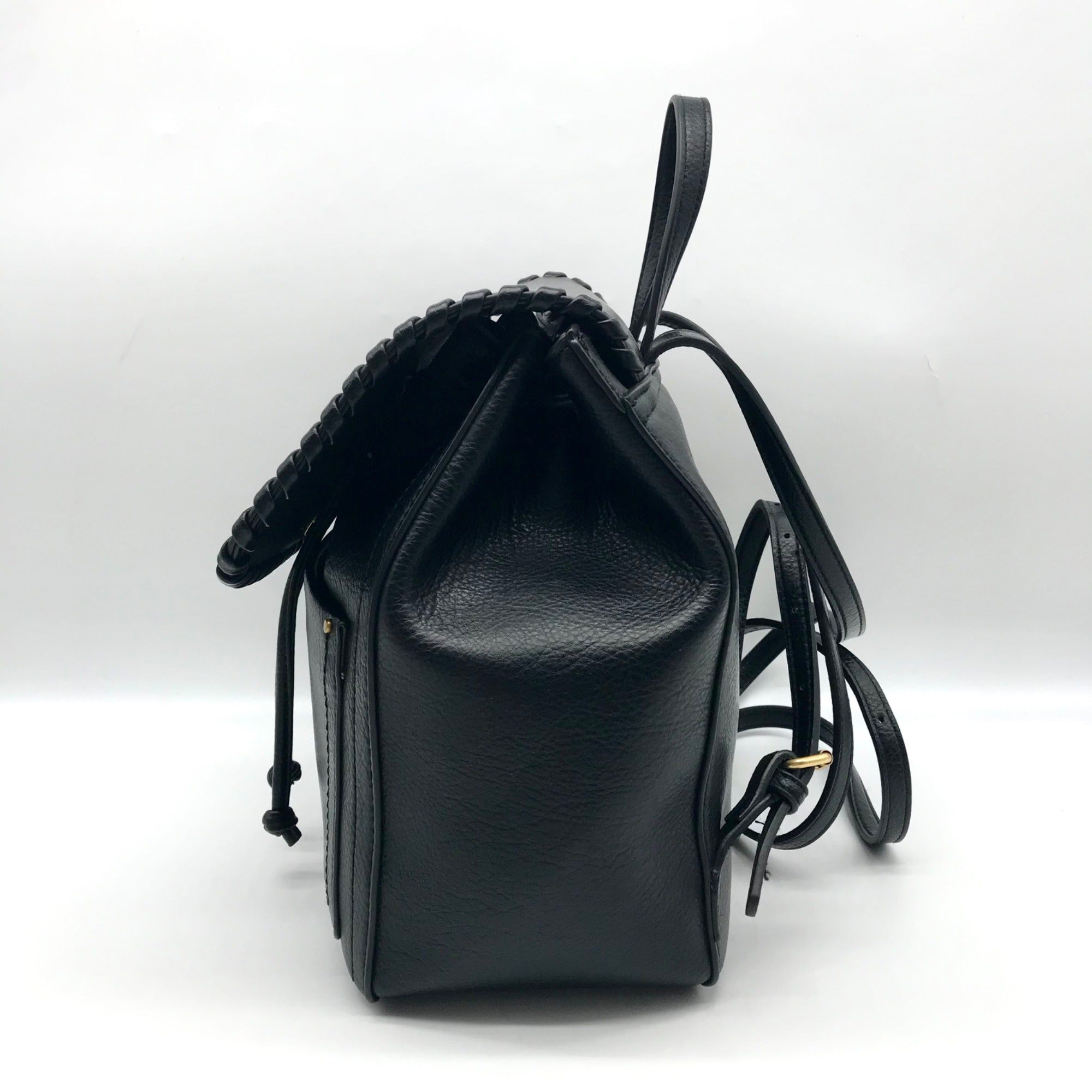 Style &amp; Co Black Whipstitch Backpack