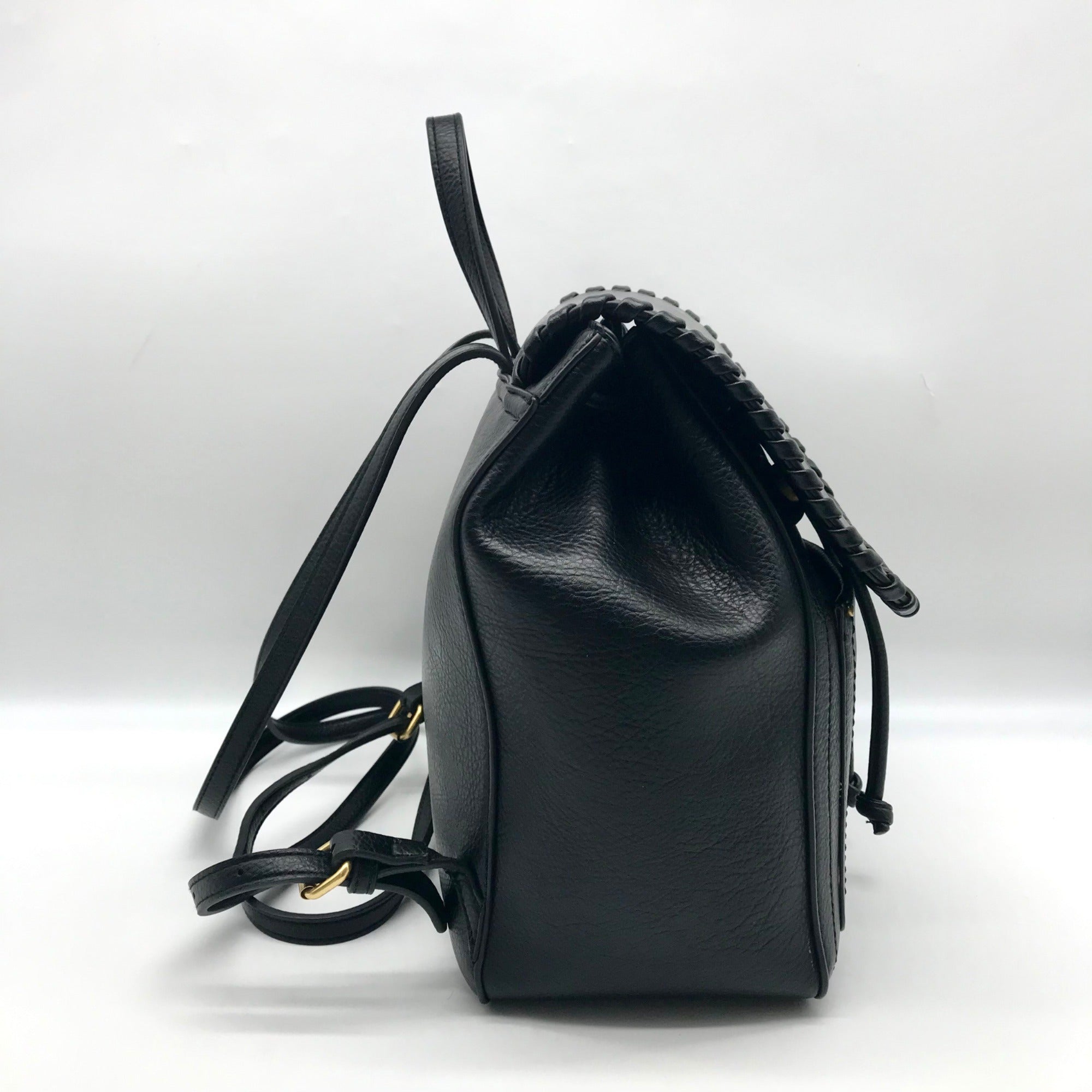 Style &amp; Co Black Whipstitch Backpack