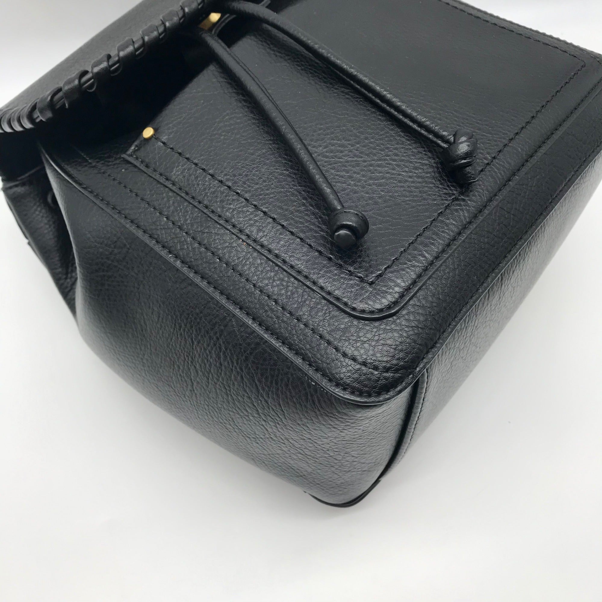Style &amp; Co Black Whipstitch Backpack