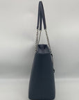 Michael Kors East West Shania Navy Chain Tote