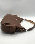 Dooney & Bourke Brown Pebbled Leather Shoulder Hobo Bag