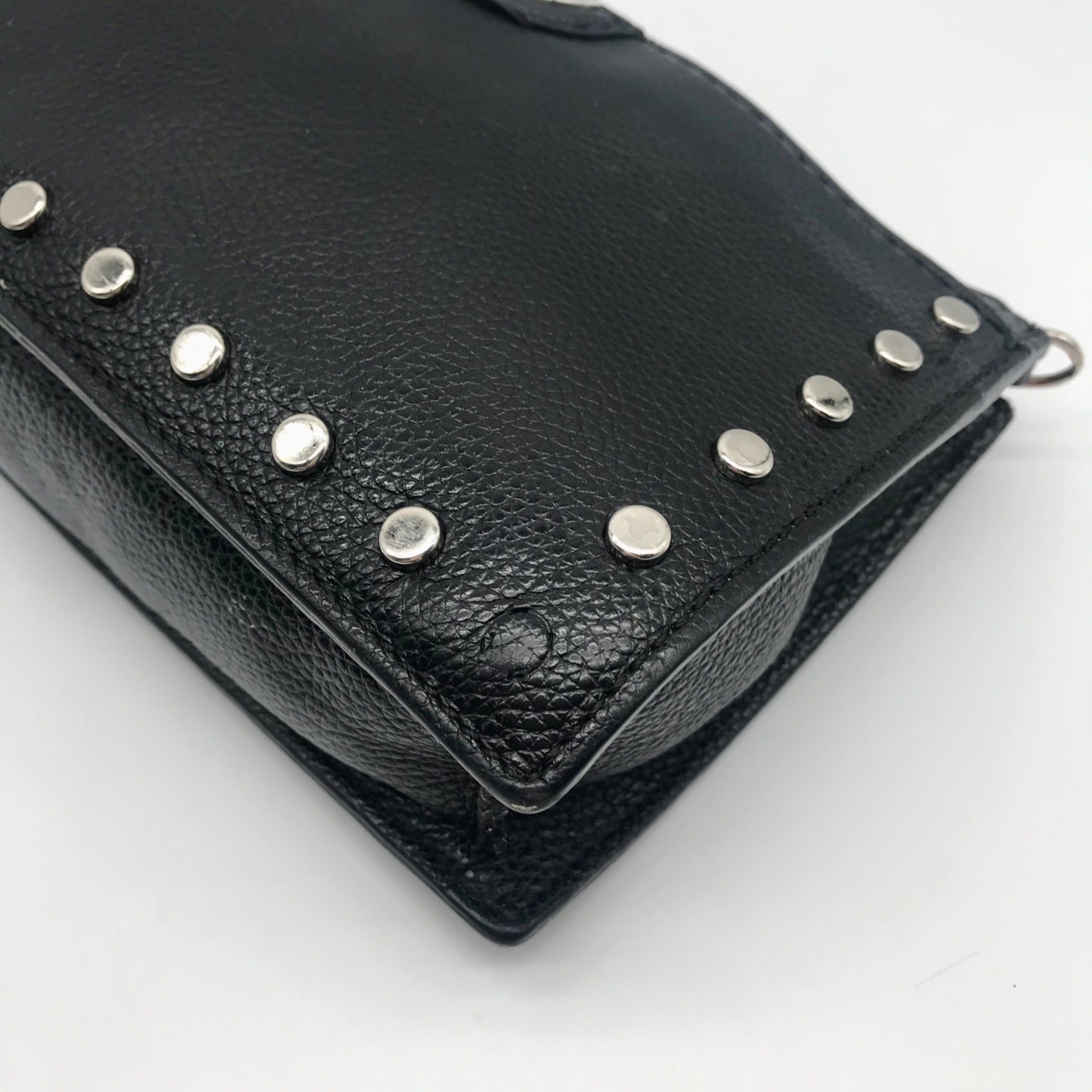 Brighton Black Pebbled Leather Preety Tough Rox Crossbody