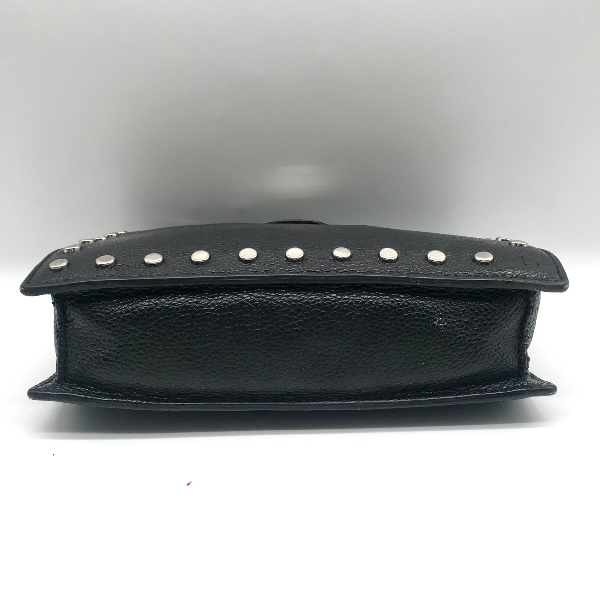 Brighton Black Pebbled Leather Preety Tough Rox Crossbody