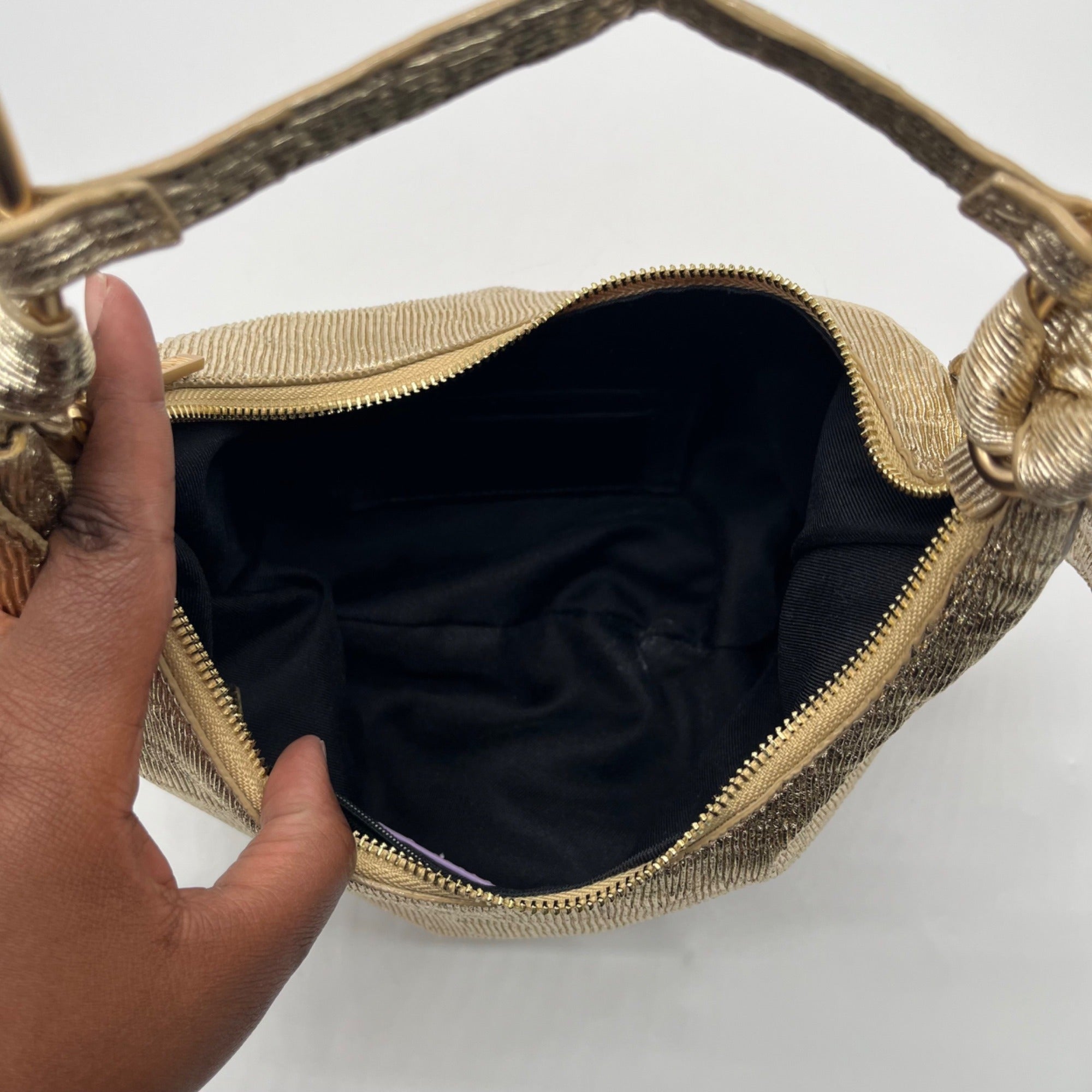 Gold House Of Want Shoulder Bag