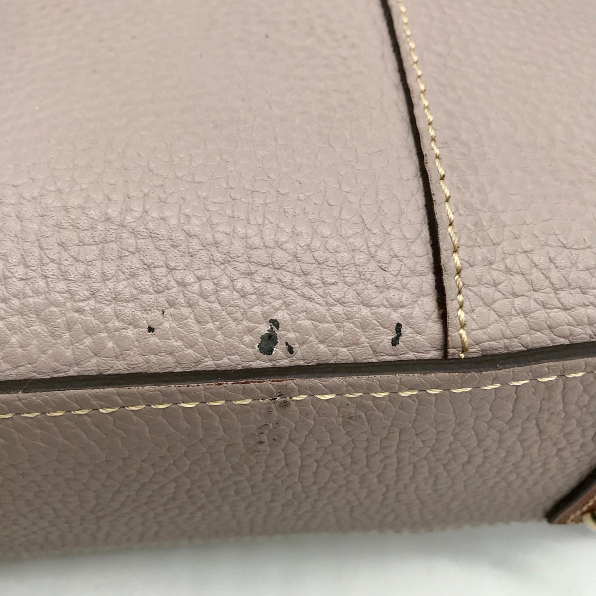 Dooney &amp; Bourke Gray Pebbled Grain Lexington Shopper Tote