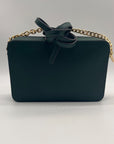 Michael Kors Forest Green Saffiano Leather Jet Set Travel Crossbody