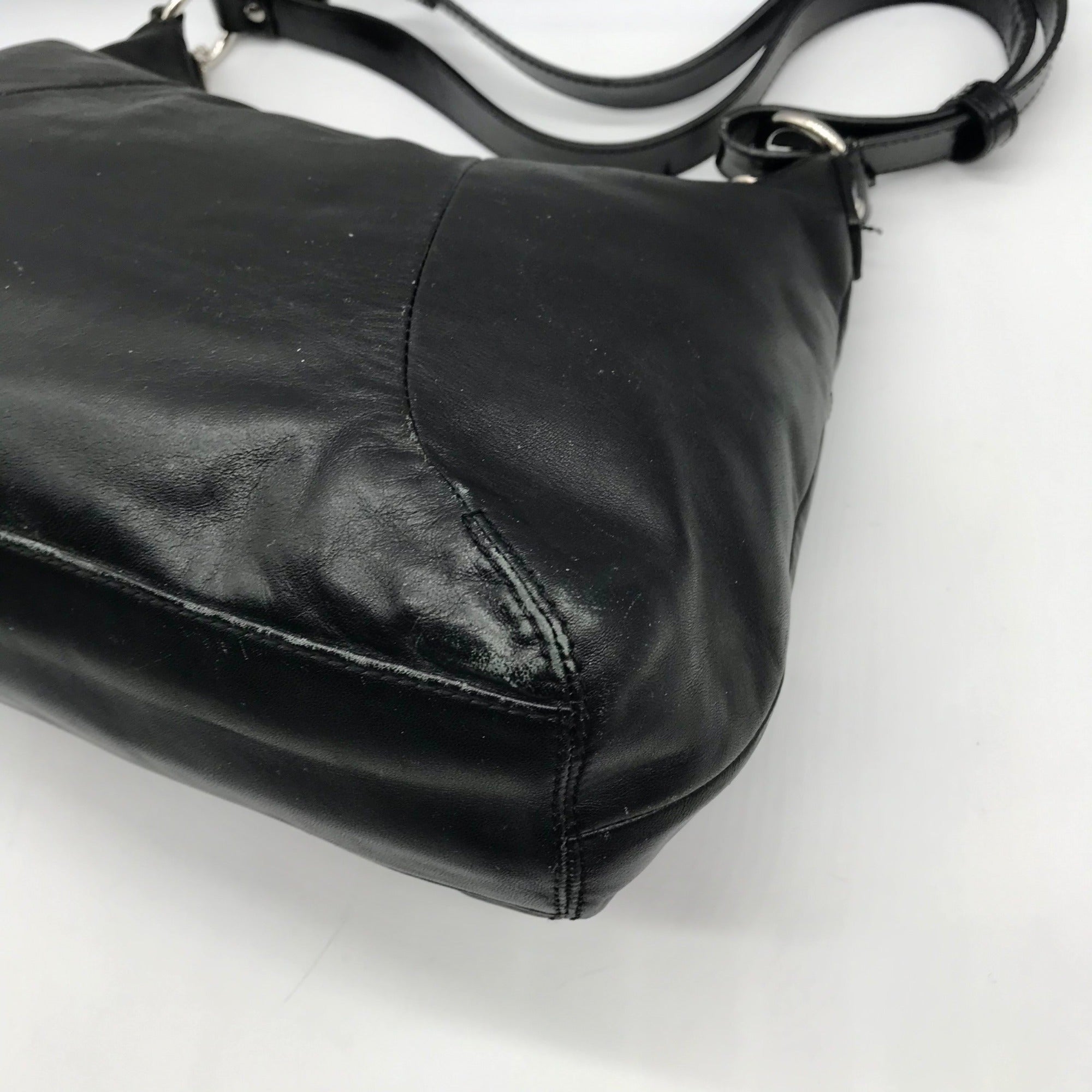 Coach Black Leather Soho Flap Shoulder Bag F19580