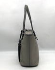 Michael Kors Gray Saffiano Leather Jet Set Pocket Tote Bag