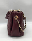 Kate Spade Burgundy Quilted Leather Emerson Place Jenia Shoulder Bag