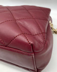 Kate Spade Burgundy Quilted Leather Emerson Place Jenia Shoulder Bag