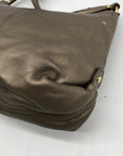 Coach Metallic Bronze Leather Ashley Crossbody Bag