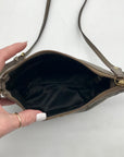 Coach Metallic Bronze Leather Ashley Crossbody Bag