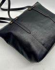 Fossil Black Pebbled Leather Shoulder Bag