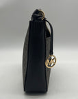 Michael Kors Brown Jet Set Signature Logo Stripe Crossbody