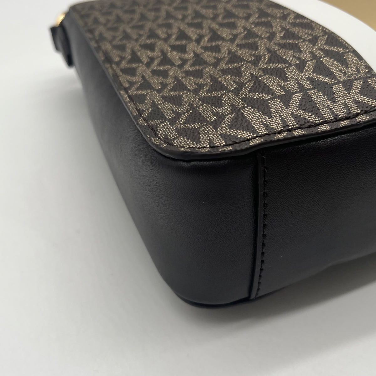 Michael Kors Brown Jet Set Signature Logo Stripe Crossbody