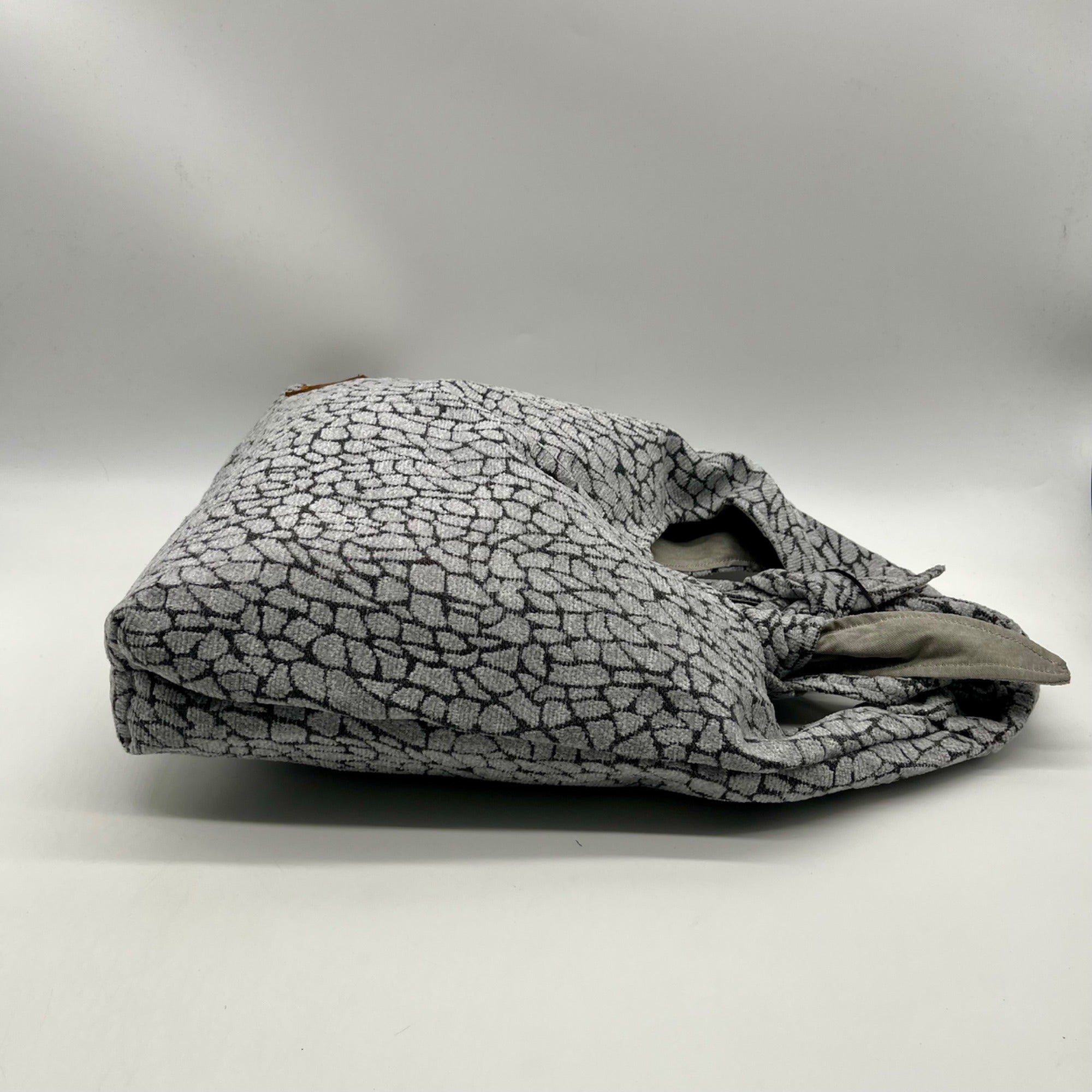 New Hope Girls Grey Croc-textured Hobo Bag
