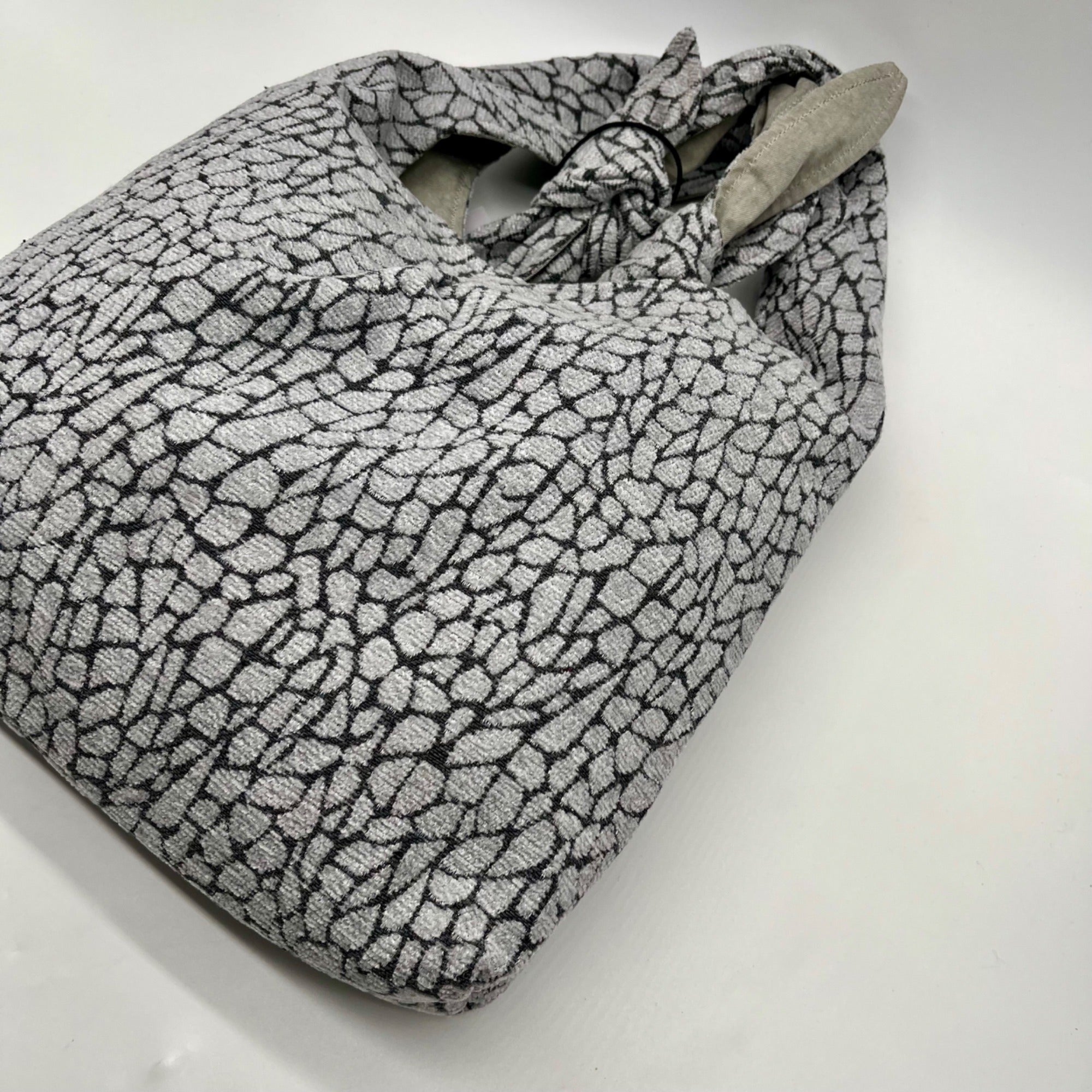 New Hope Girls Grey Croc-textured Hobo Bag