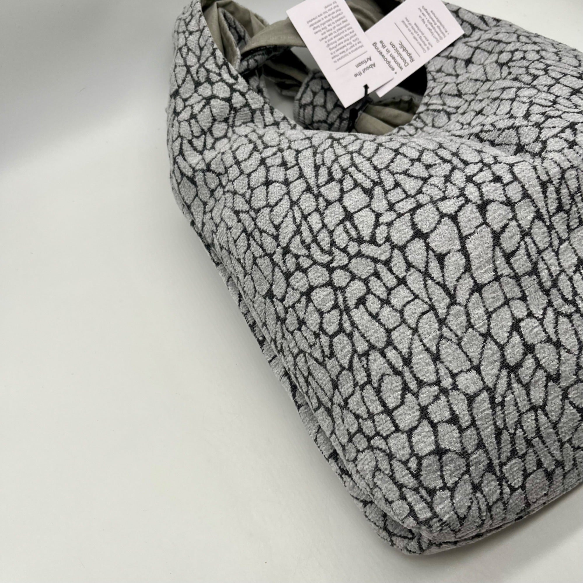 New Hope Girls Grey Croc-textured Hobo Bag