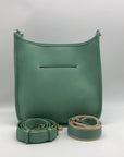 Style & Co Faux Leather Mint Sage Whipstitch Medium Crossbody Bag