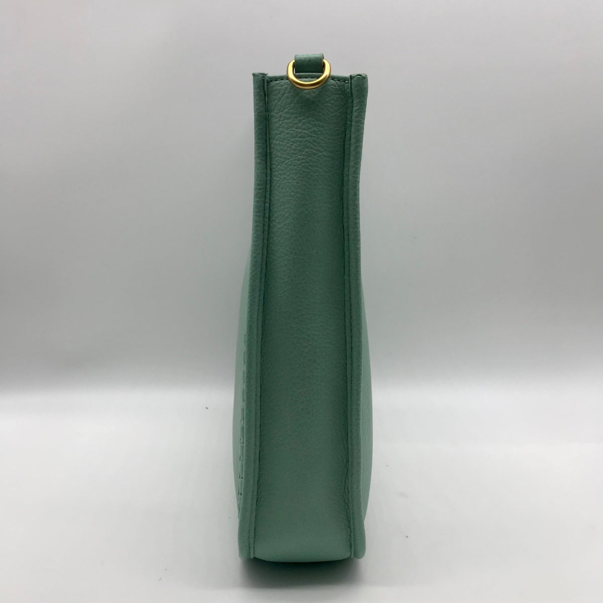 Style &amp; Co Faux Leather Mint Sage Whipstitch Medium Crossbody Bag