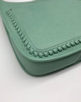 Style & Co Faux Leather Mint Sage Whipstitch Medium Crossbody Bag