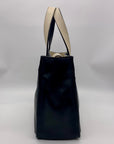 Kate Spade Black And Tan Leather Tote Bag