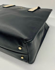 Kate Spade Black And Tan Leather Tote Bag