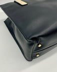 Kate Spade Black And Tan Leather Tote Bag