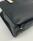 Kate Spade Black And Tan Leather Tote Bag