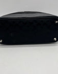 Coach Black Jacquard Canvas Shoulder Bag