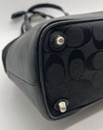 Coach Black Jacquard Canvas Shoulder Bag