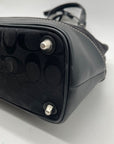 Coach Black Jacquard Canvas Shoulder Bag