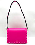 Valentino Garavani Rockstud23 Hot Pink Calfskin Shoulder Bag