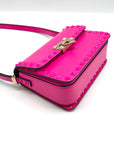 Valentino Garavani Rockstud23 Hot Pink Calfskin Shoulder Bag