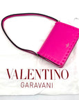 Valentino Garavani Rockstud23 Hot Pink Calfskin Shoulder Bag